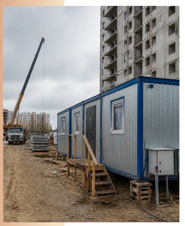 Аренда строительных вагончиков для рабочих в Сосновом Боре
